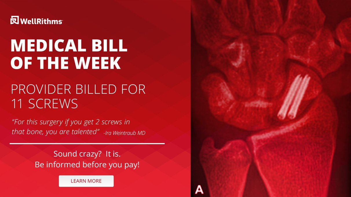 How WellRithms Exposed Excessive Charges for Implanted Screws